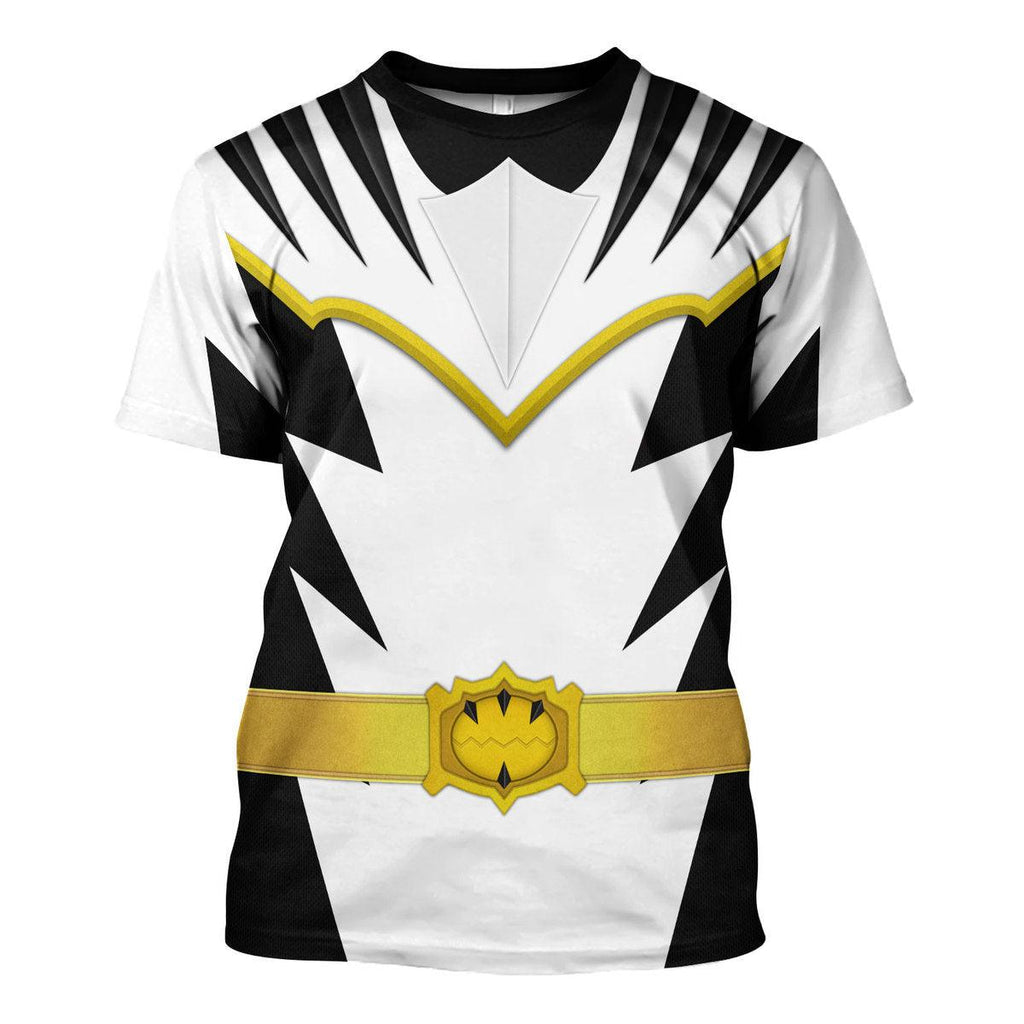 Gearhomie White Ranger Dino Thunder Hoodies Sweatshirt T-shirt Hawaiian Sweatpants - Gearhomie.com