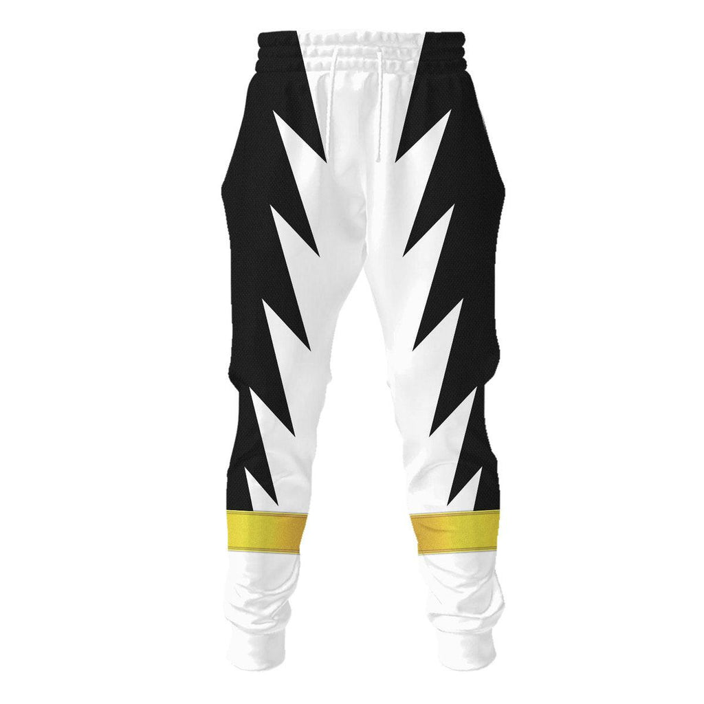 Gearhomie White Ranger Dino Thunder Hoodies Sweatshirt T-shirt Hawaiian Sweatpants - Gearhomie.com