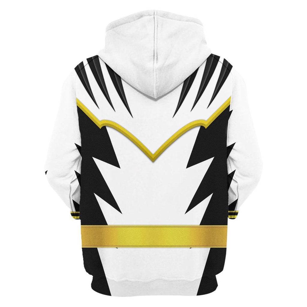 Gearhomie White Ranger Dino Thunder Hoodies Sweatshirt T-shirt Hawaiian Sweatpants - Gearhomie.com