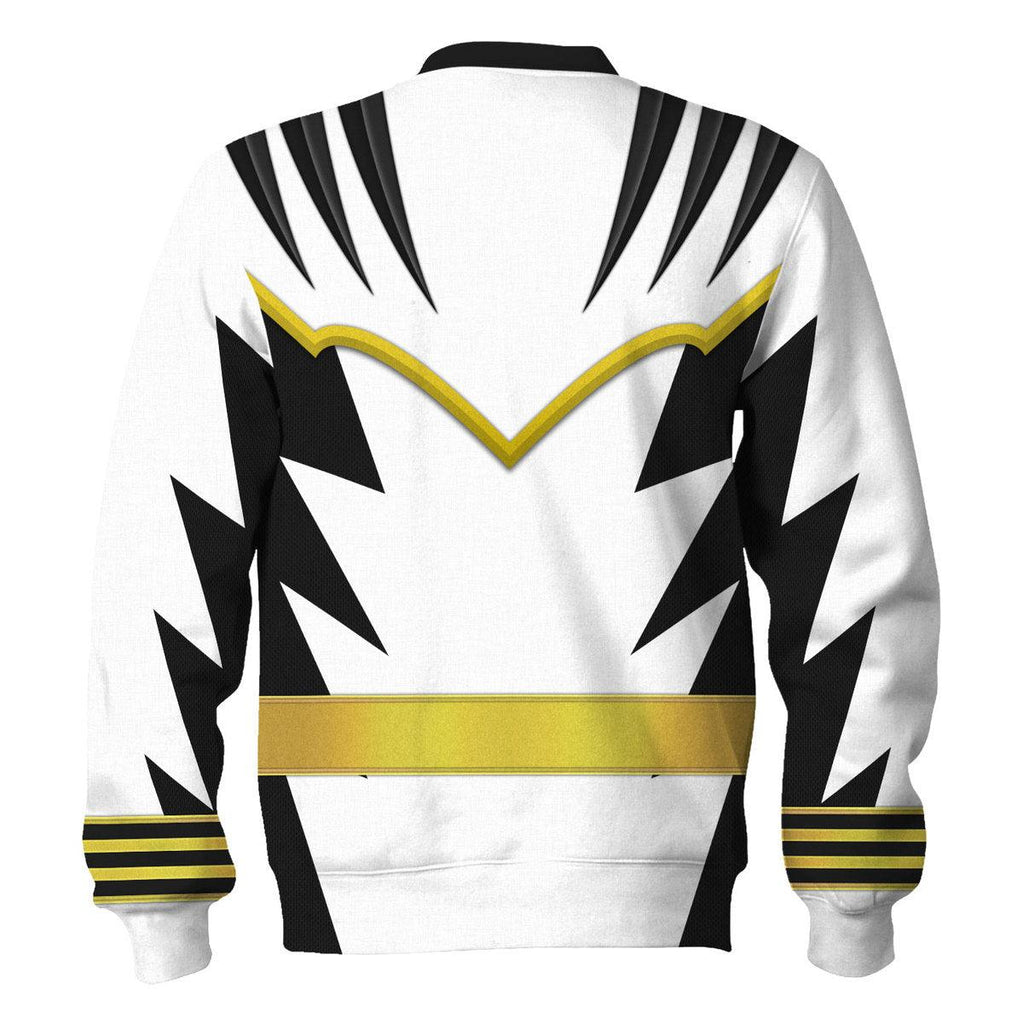 Gearhomie White Ranger Dino Thunder Hoodies Sweatshirt T-shirt Hawaiian Sweatpants - Gearhomie.com