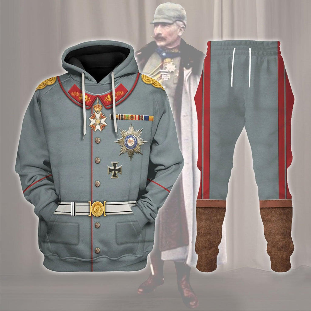Gearhomie Wilhelm II Former German Emperor Costume Hoodie Sweatshirt T-Shirt Tracksuit - Gearhomie.com