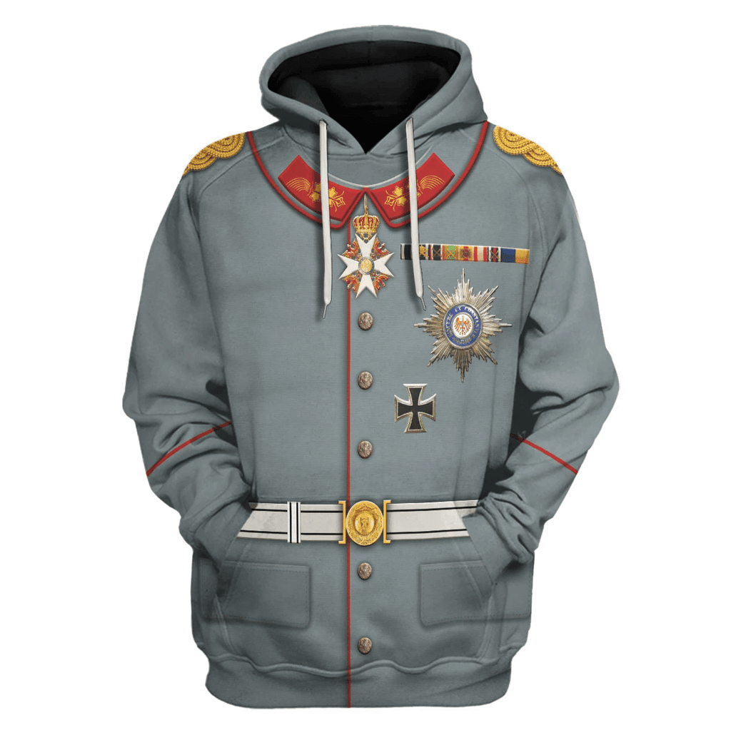 Gearhomie Wilhelm II Former German Emperor Costume Hoodie Sweatshirt T-Shirt Tracksuit - Gearhomie.com