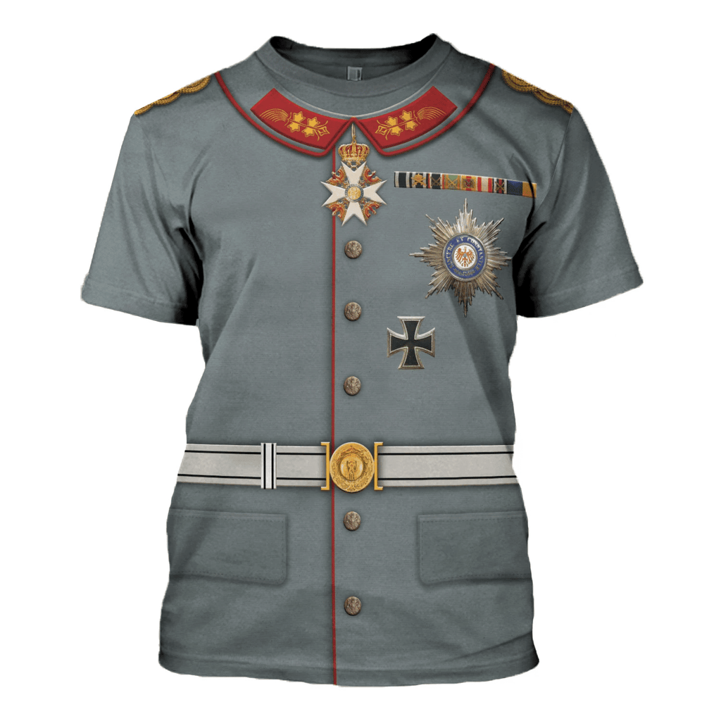 Gearhomie Wilhelm II Former German Emperor Costume Hoodie Sweatshirt T-Shirt Tracksuit - Gearhomie.com