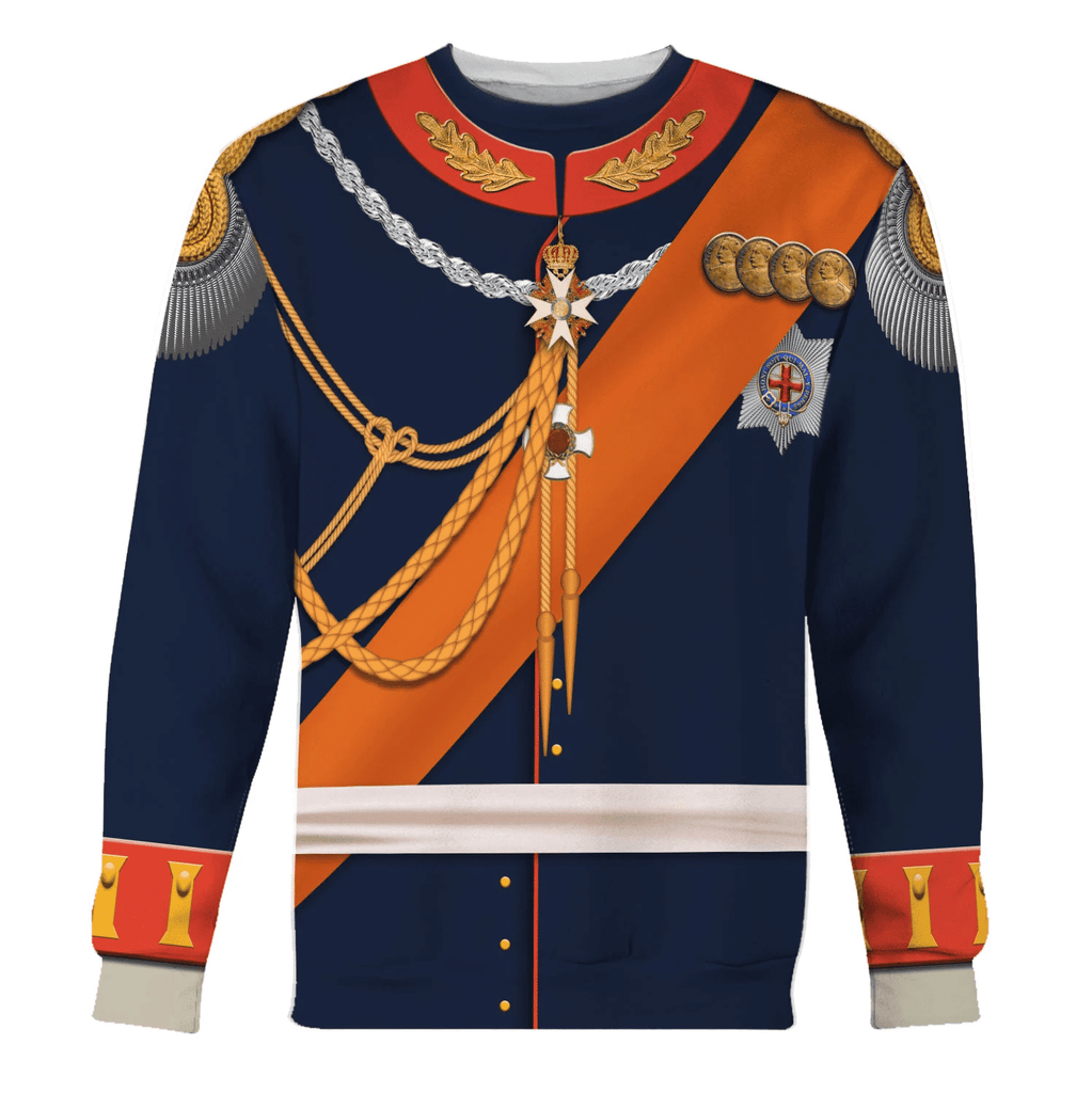 Gearhomie Wilhelm II German Emperor Costume Hoodie Sweatshirt T-Shirt Tracksuit - Gearhomie.com