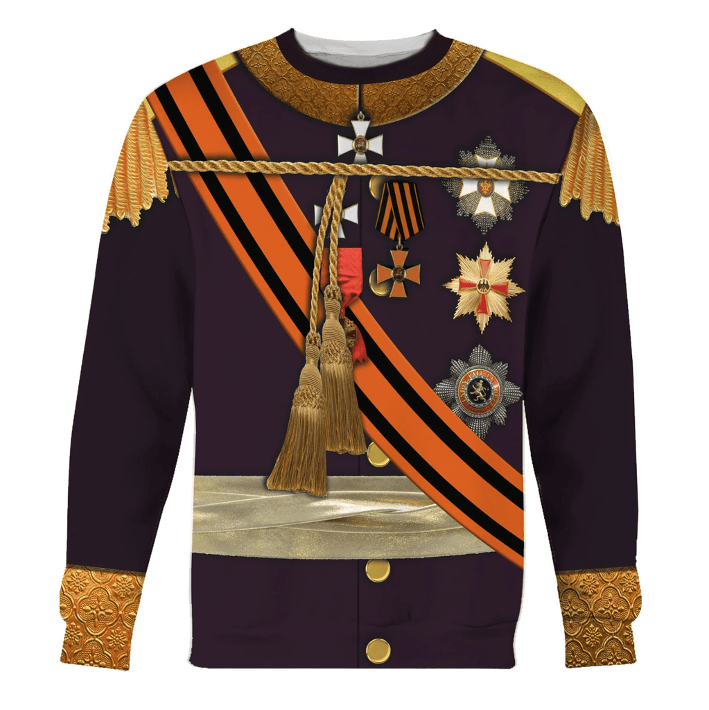 Gearhomie William II of the Netherlands Costume Hoodie Sweatshirt T-Shirt Tracksuit - Gearhomie.com