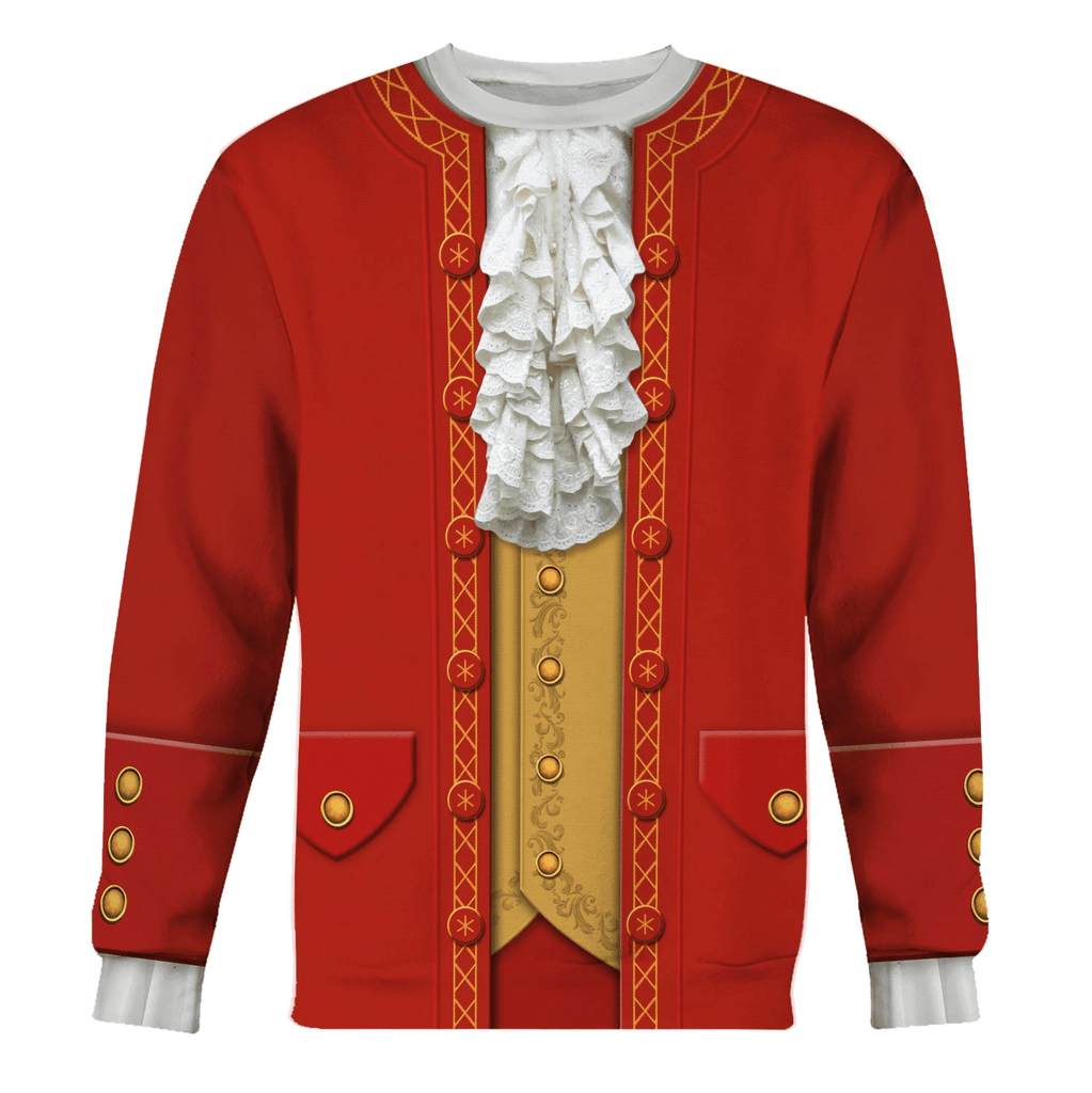 Gearhomie Wolfgang Amadeus Mozart Costume Hoodie Sweatshirt T-Shirt Tracksuit - Gearhomie.com