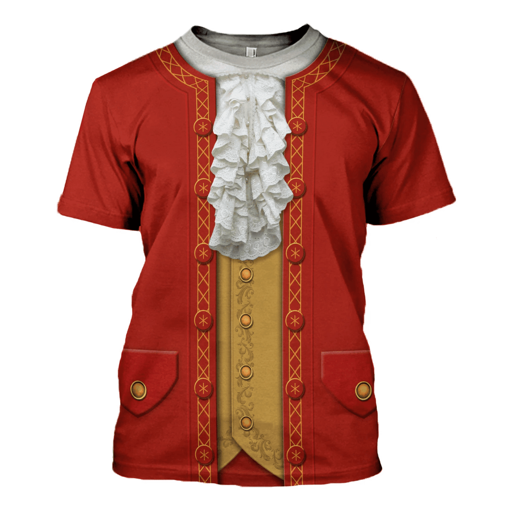 Gearhomie Wolfgang Amadeus Mozart Costume Hoodie Sweatshirt T-Shirt Tracksuit - Gearhomie.com