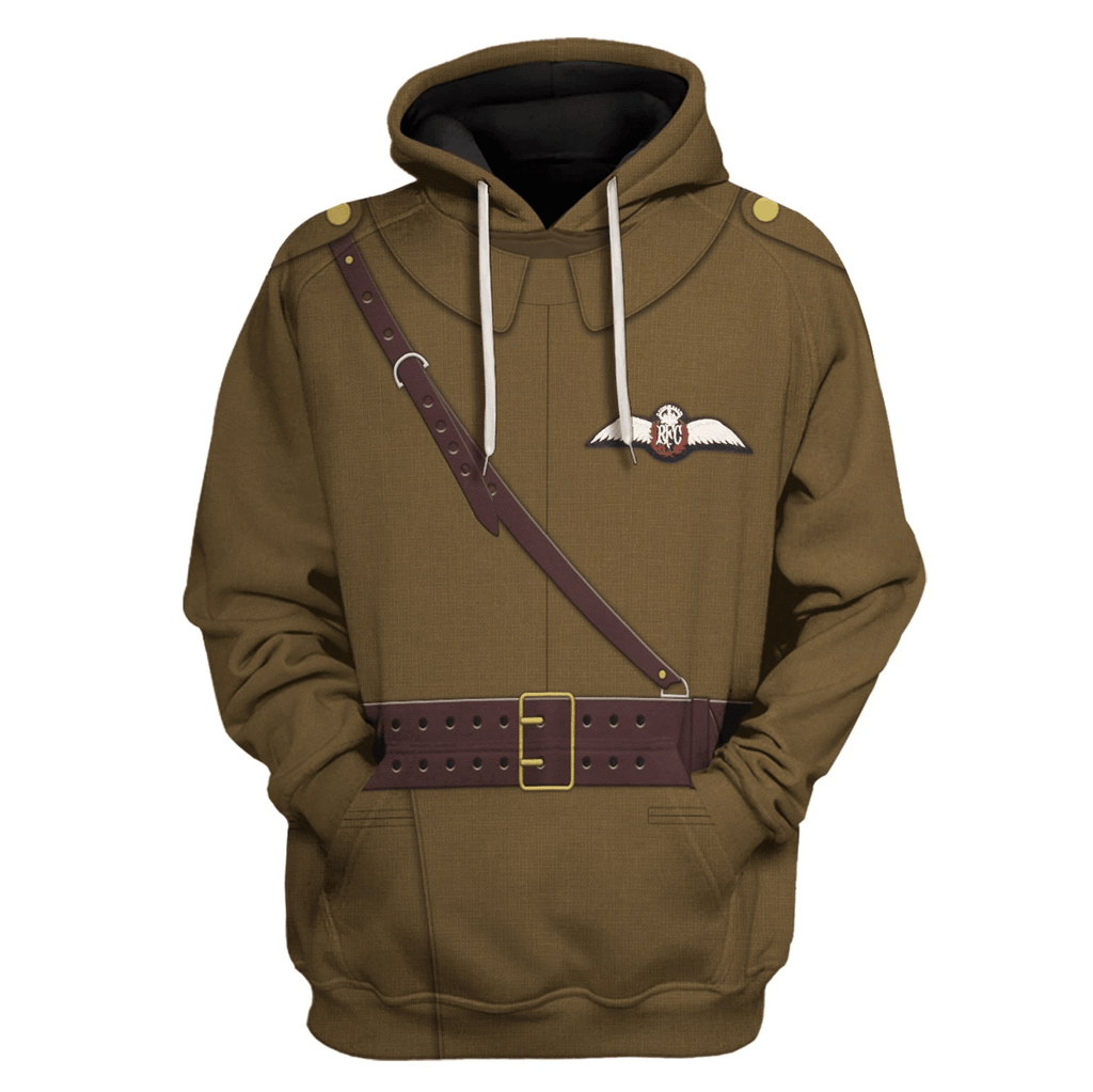 Gearhomie WWI British Royal Flying Corps Costume Hoodie Sweatshirt T-Shirt Tracksuit - Gearhomie.com