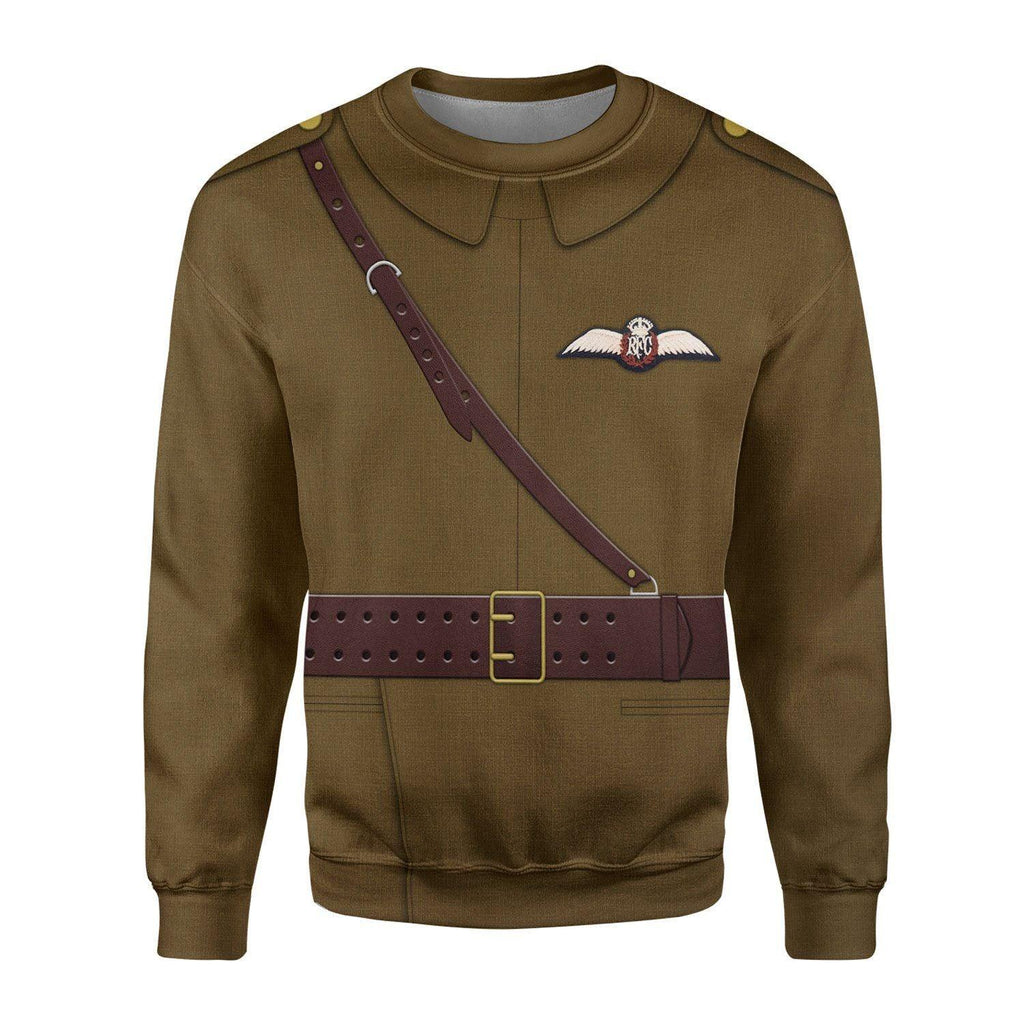 Gearhomie WWI British Royal Flying Corps Costume Hoodie Sweatshirt T-Shirt Tracksuit - Gearhomie.com