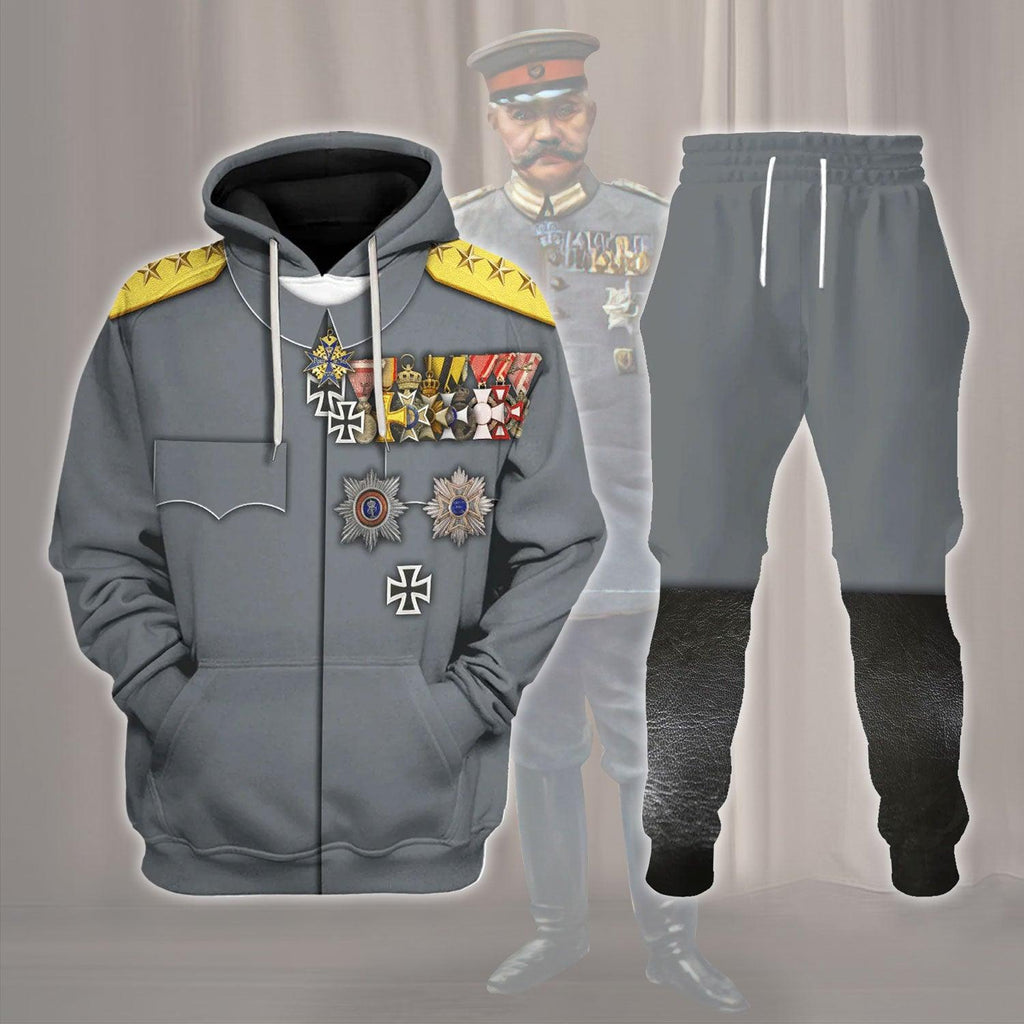 Gearhomie WWI German General Erich Ludendorff Costume Hoodie Sweatshirt T-Shirt Tracksuit - Gearhomie.com