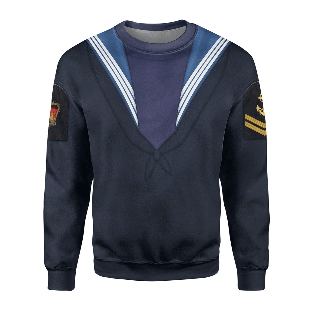 Gearhomie WWII Royal Navy - Ratings Costume Hoodie Sweatshirt T-Shirt Tracksuit - Gearhomie.com