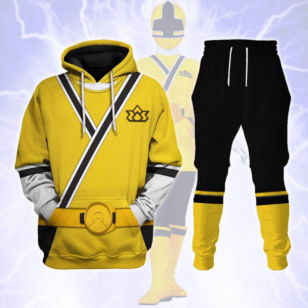 GearHomie Yellow Power Rangers Samurai Hoodies Sweatshirt T-shirt Hawaiian Tracksuit - DucG