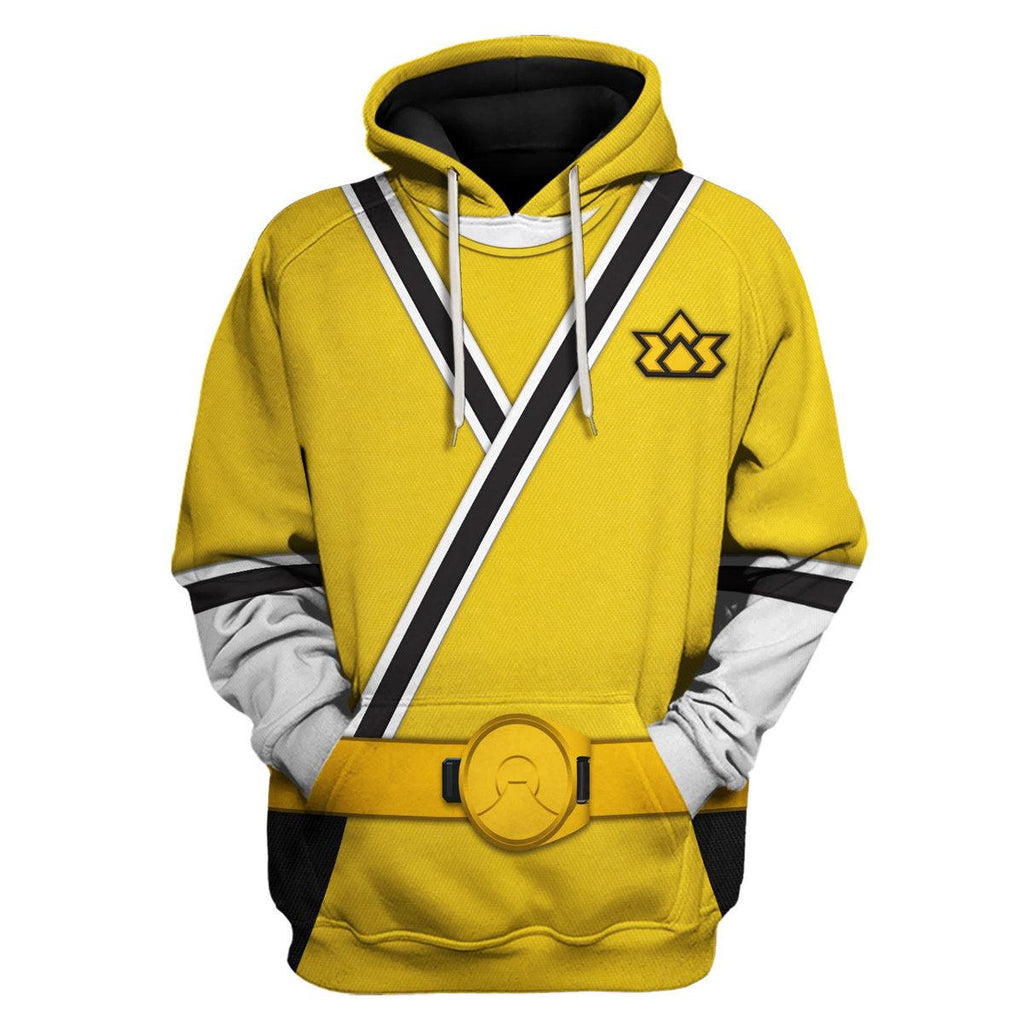 GearHomie Yellow Power Rangers Samurai Hoodies Sweatshirt T-shirt Hawaiian Tracksuit - DucG