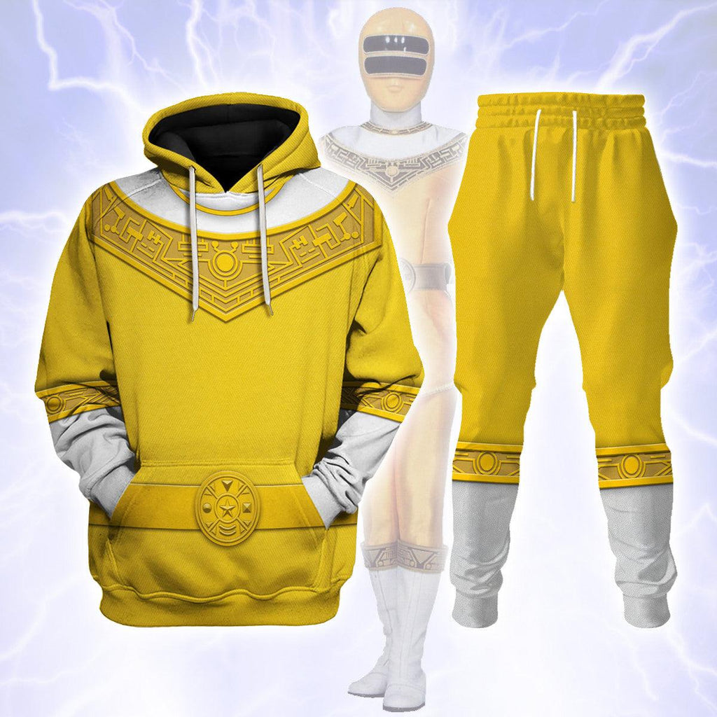 Gearhomie Yellow Power Rangers Zeo Hoodies Sweatshirt T-shirt Hawaiian Tracksuit - Gearhomie.com