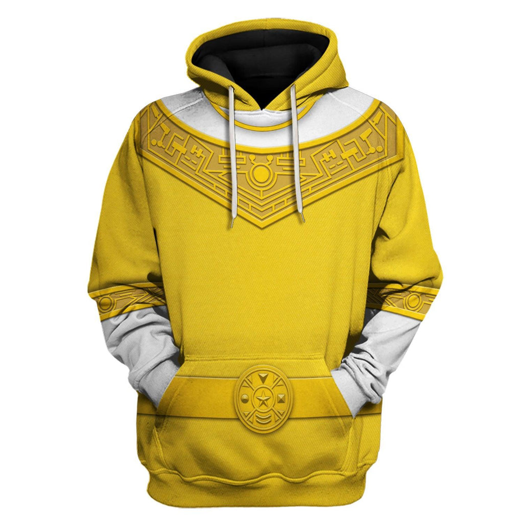 Gearhomie Yellow Power Rangers Zeo Hoodies Sweatshirt T-shirt Hawaiian Tracksuit - Gearhomie.com