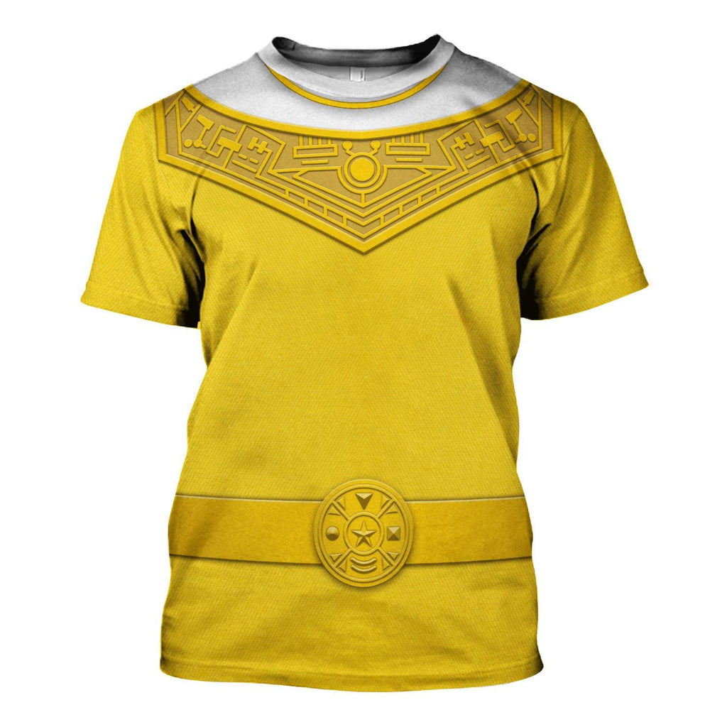 Gearhomie Yellow Power Rangers Zeo Hoodies Sweatshirt T-shirt Hawaiian Tracksuit - Gearhomie.com