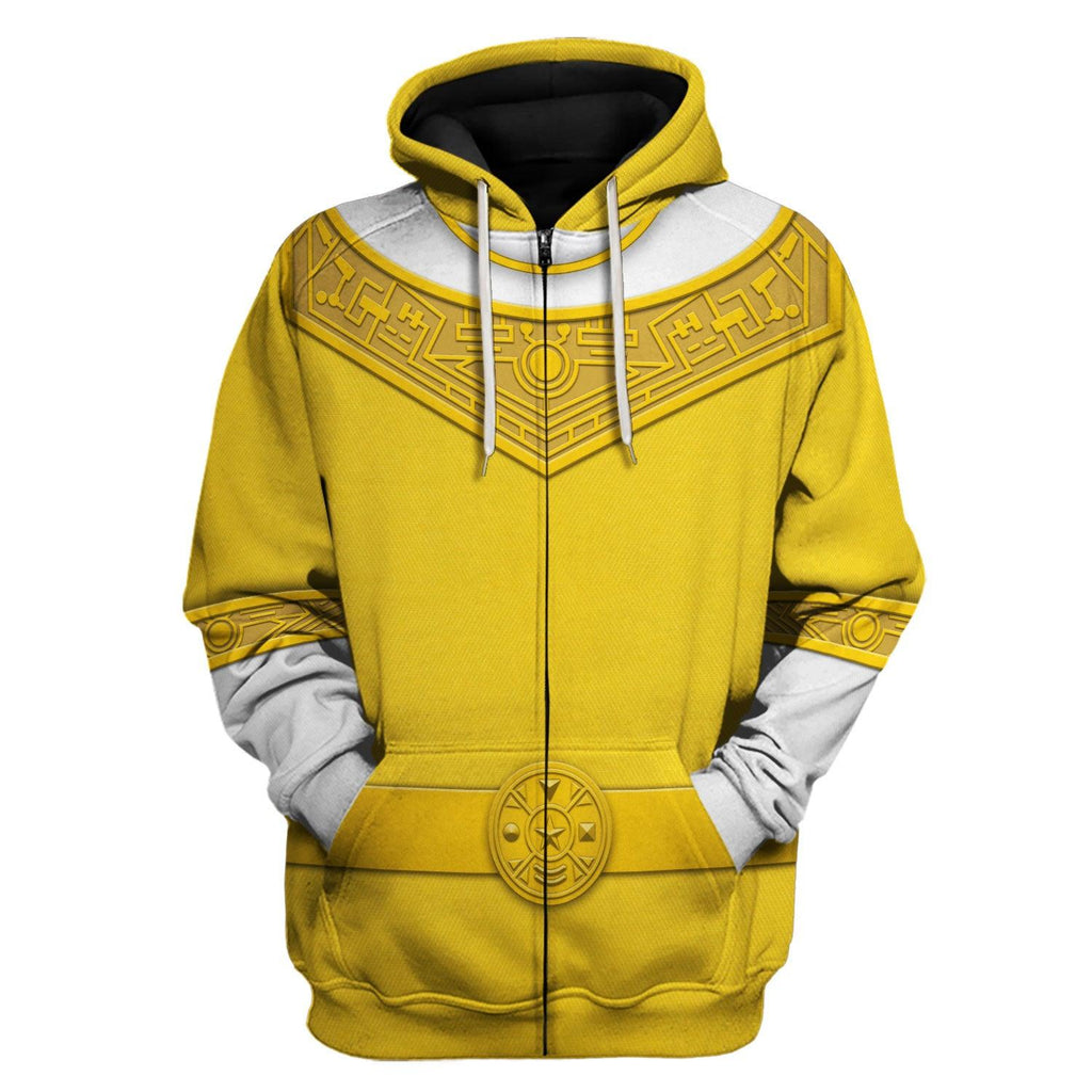 Gearhomie Yellow Power Rangers Zeo Hoodies Sweatshirt T-shirt Hawaiian Tracksuit - Gearhomie.com