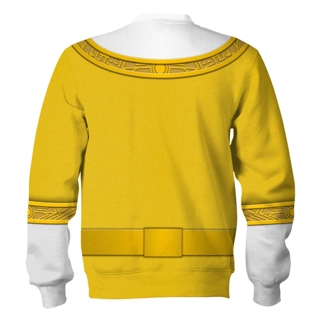 Gearhomie Yellow Power Rangers Zeo Hoodies Sweatshirt T-shirt Hawaiian Tracksuit - Gearhomie.com