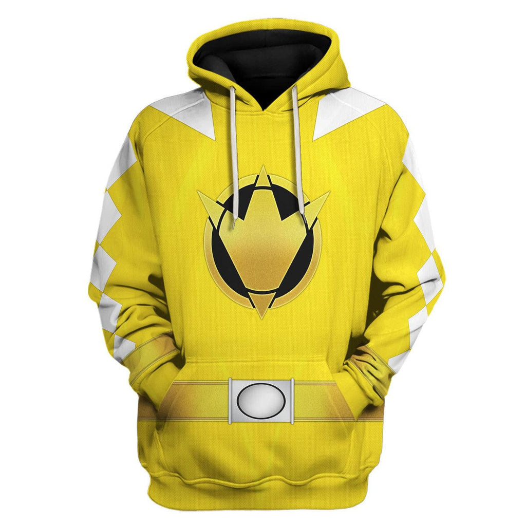 Gearhomie Yellow Ranger Dino Thunder Hoodies Sweatshirt T-shirt Hawaiian Sweatpants - Gearhomie.com