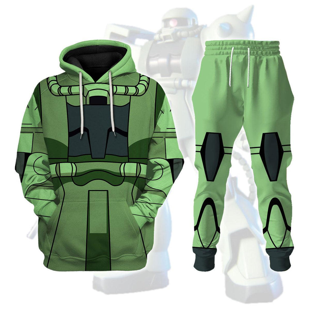 Gearhomie Zaku II Mobile Suit Gundam Costume All Over Print Tracksuit Hoodie - DucG