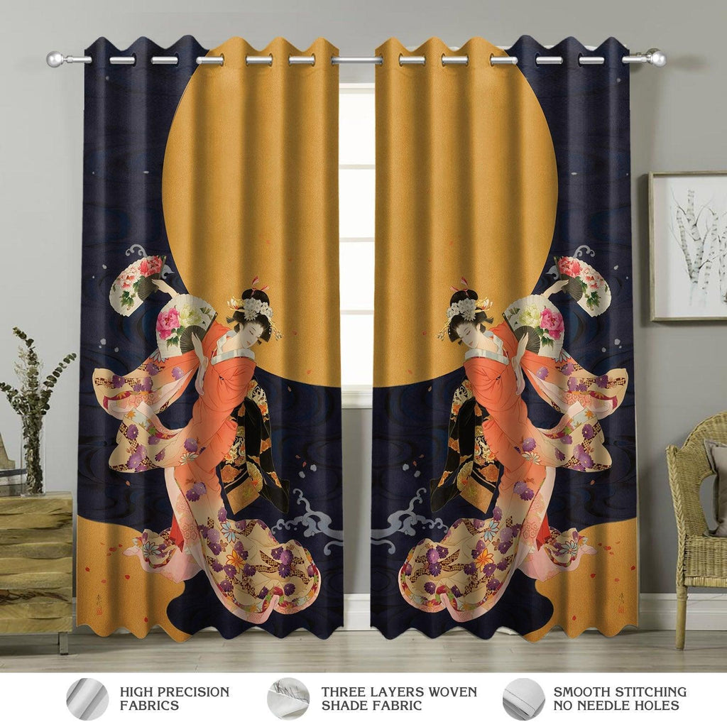 Geisha Japanese Window Curtain - DucG