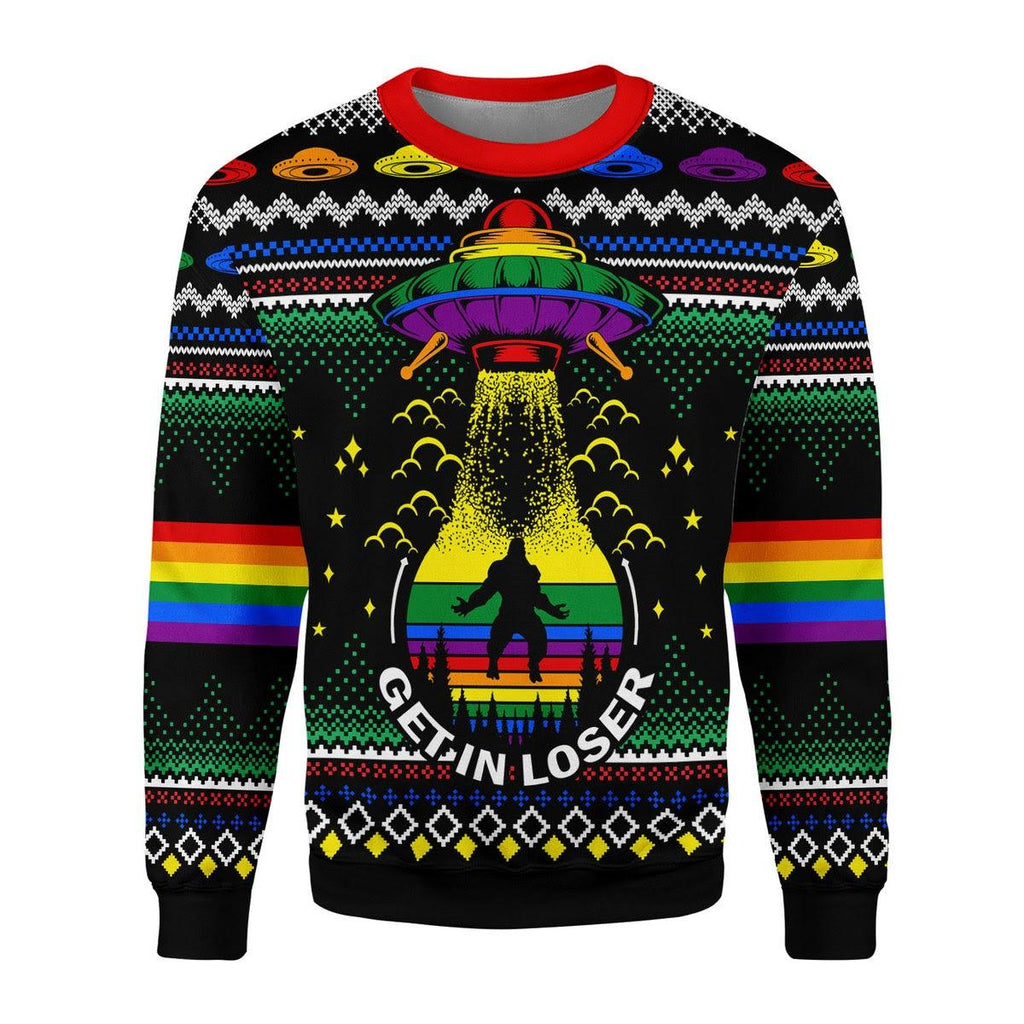 Get In Loser Christmas Sweater - DucG