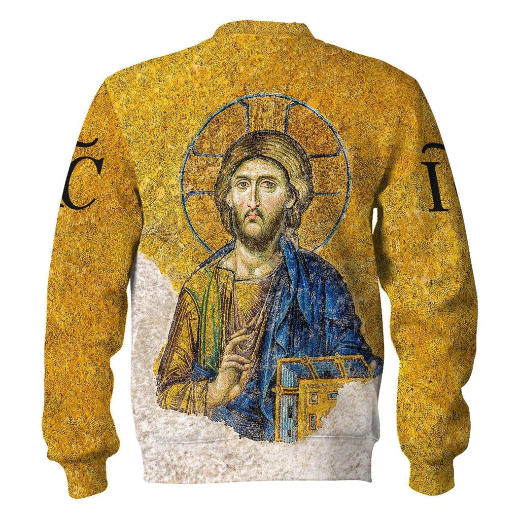 Gold Christian Orthodox Jesus Sweatshirt - DucG