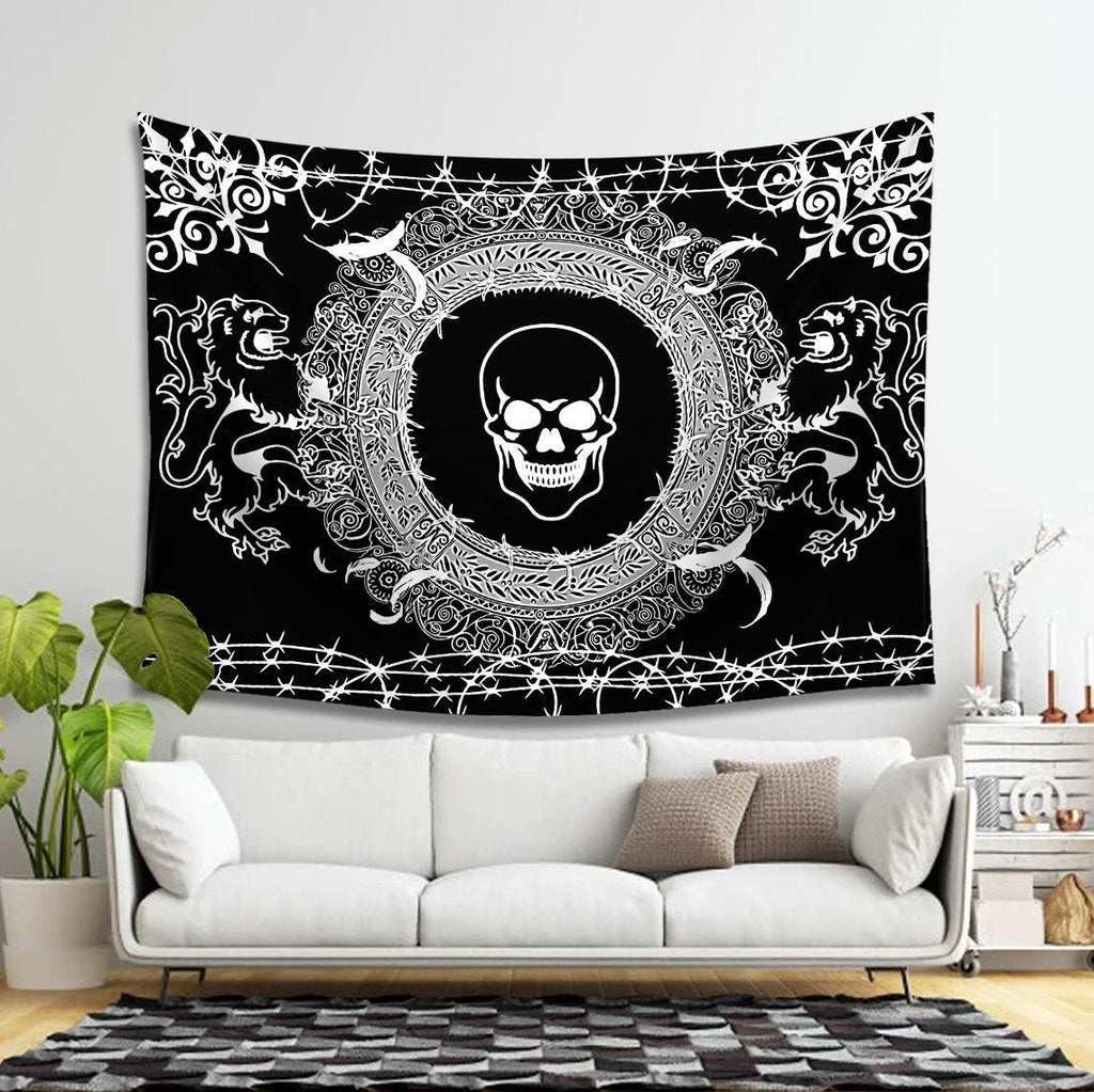 Goth Skull Tapestry - DucG