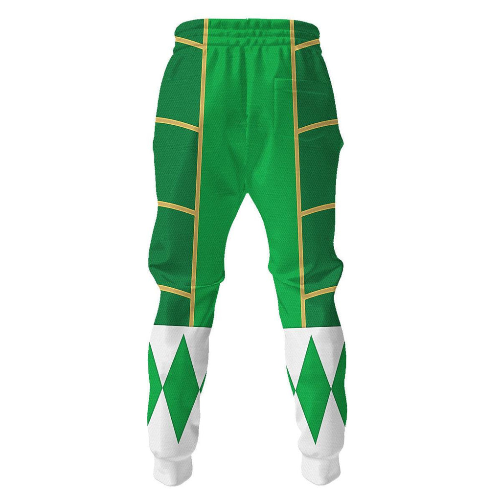 Green Ranger Dragon Shield Mighty Morphin Cosplay Hoodies Sweatshirt T-shirt Hawaiian - Gearhomie.com