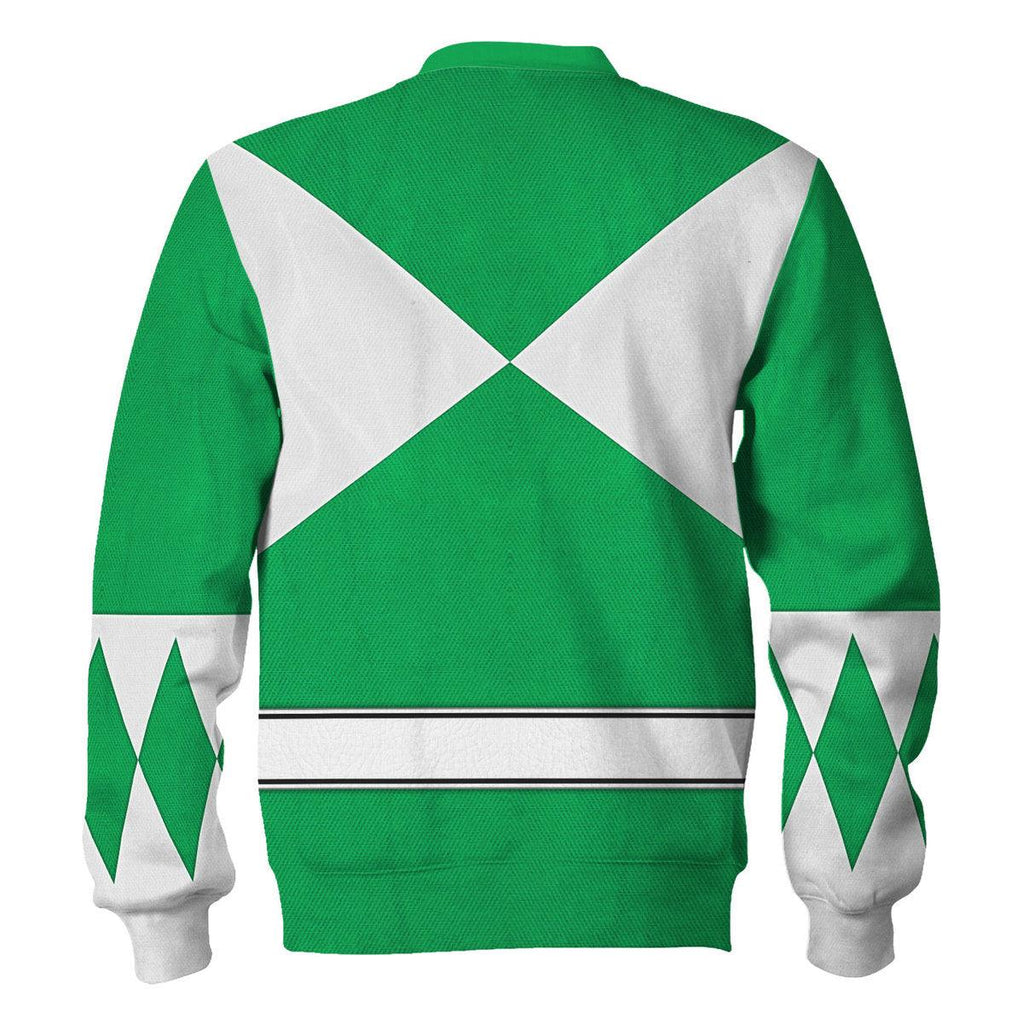 Green Ranger Mighty Morphin Hoodies Sweatshirt T-shirt Hawaiian Tracksuit - Gearhomie.com