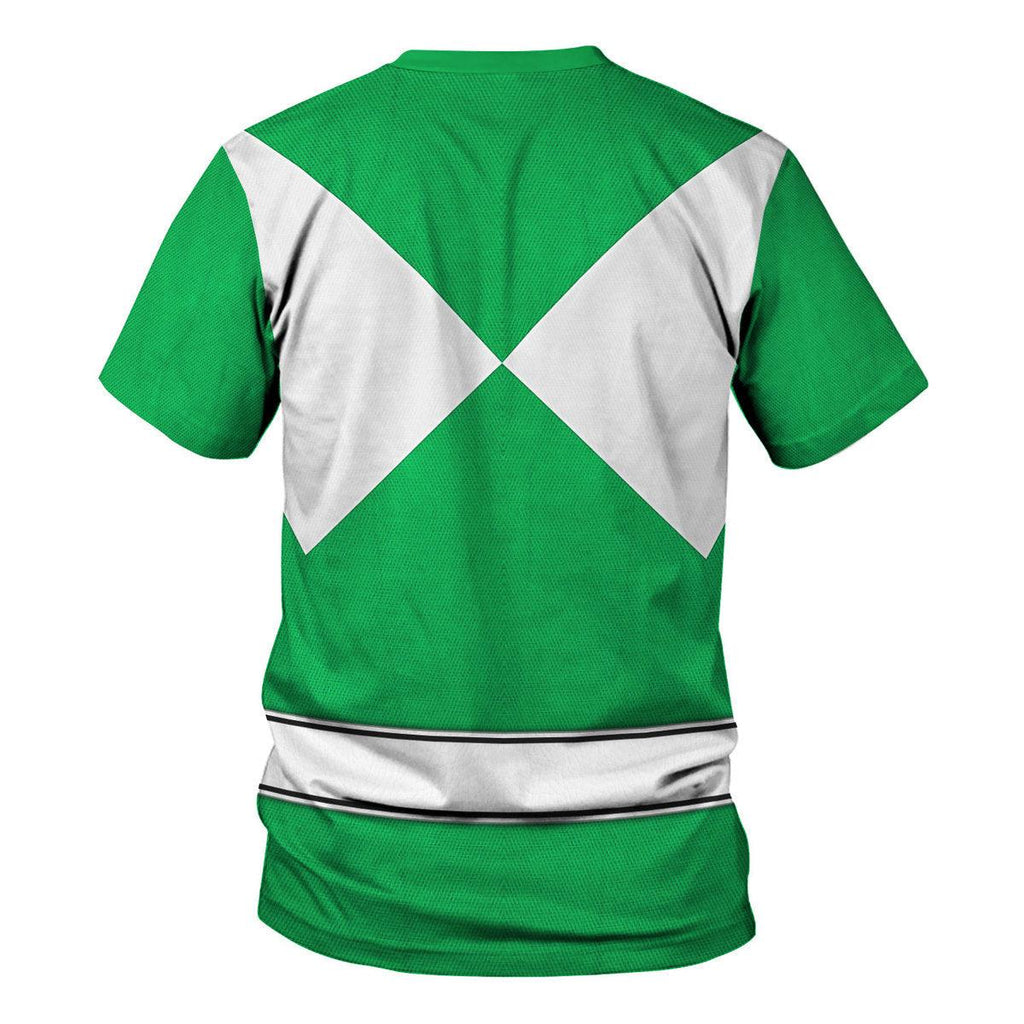 Green Ranger Mighty Morphin Hoodies Sweatshirt T-shirt Hawaiian Tracksuit - Gearhomie.com