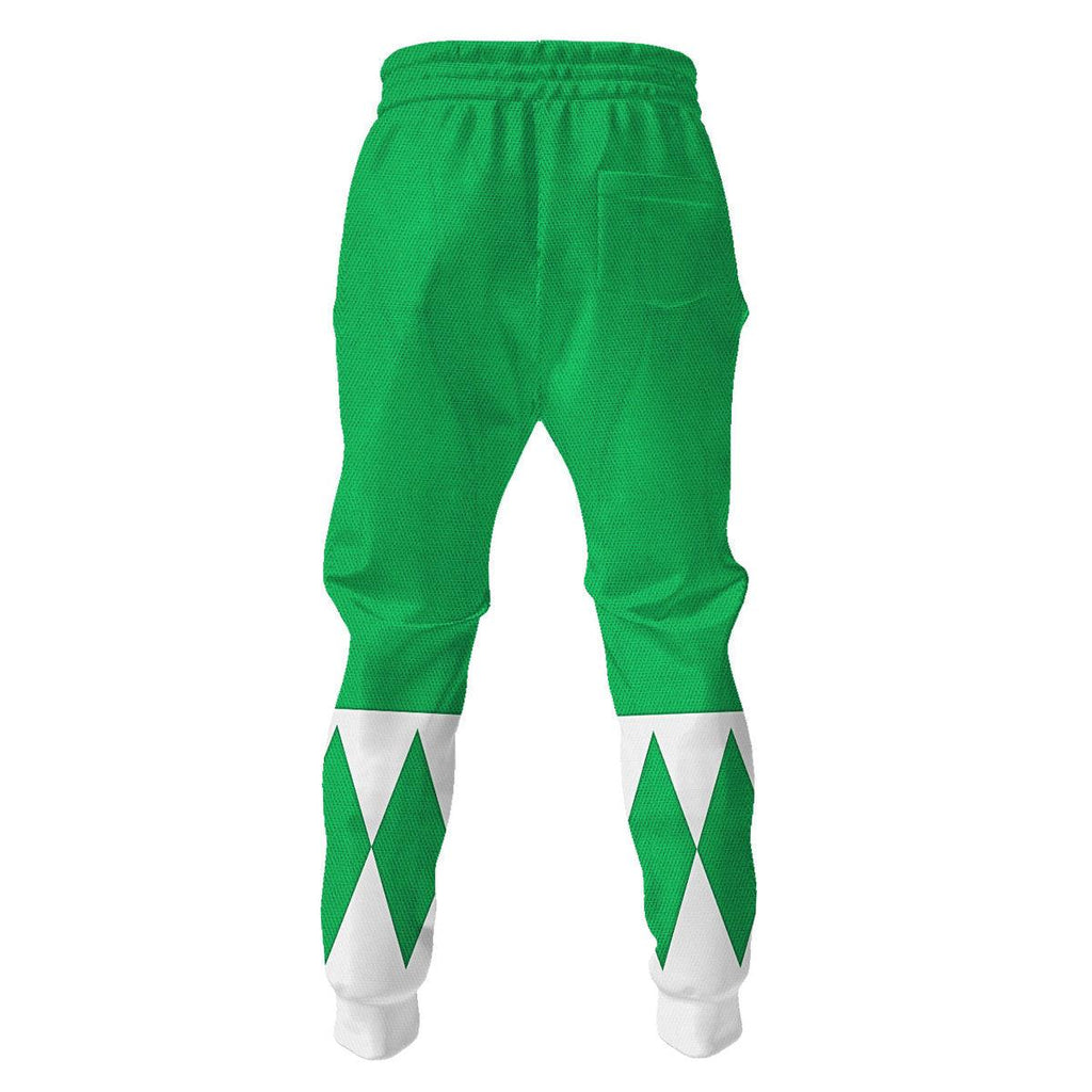 Green Ranger Mighty Morphin Hoodies Sweatshirt T-shirt Hawaiian Tracksuit - Gearhomie.com