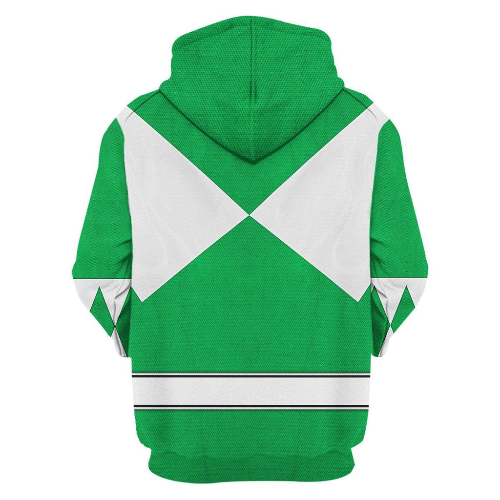 Green Ranger Mighty Morphin Hoodies Sweatshirt T-shirt Hawaiian Tracksuit - Gearhomie.com