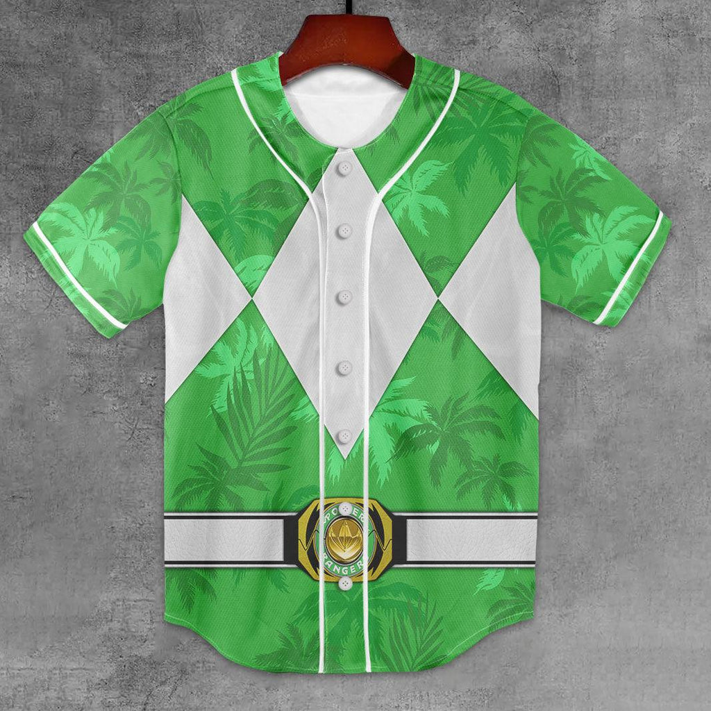 Green Ranger x Tommy Vercetti MLB Jersey Shirt Beach Shorts - Gearhomie.com