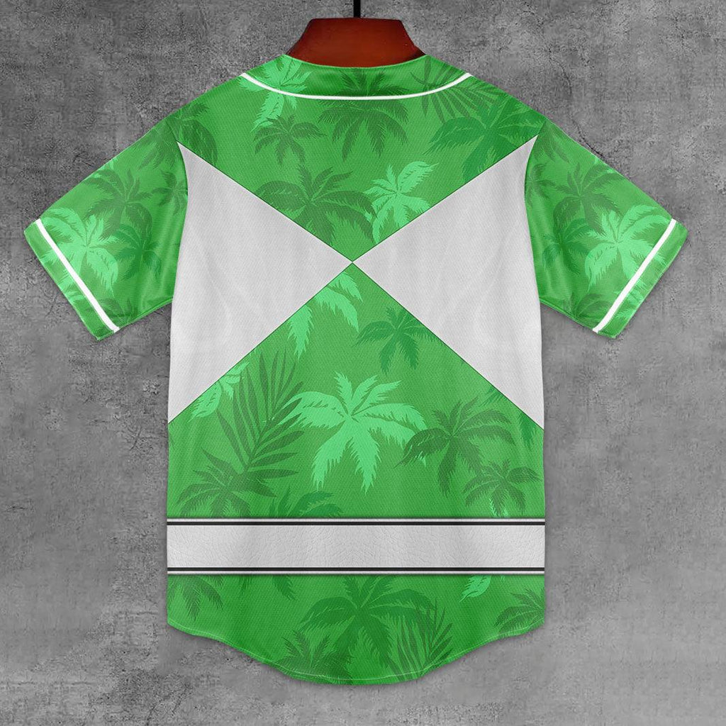 Green Ranger x Tommy Vercetti MLB Jersey Shirt Beach Shorts - Gearhomie.com