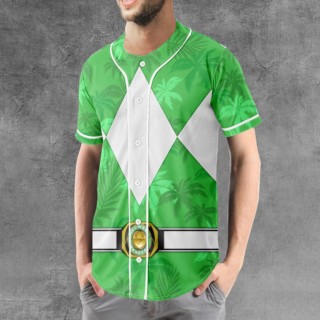 Green Ranger x Tommy Vercetti MLB Jersey Shirt Beach Shorts - Gearhomie.com