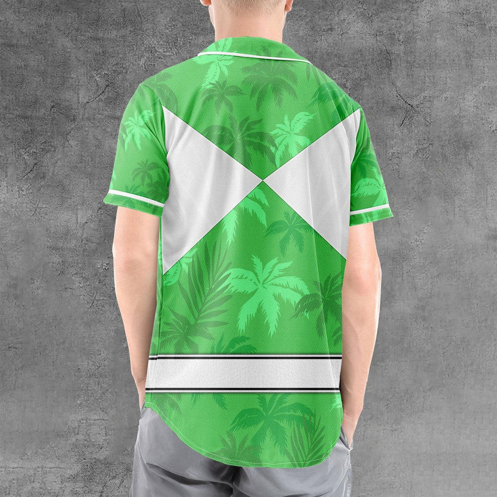 Green Ranger x Tommy Vercetti MLB Jersey Shirt Beach Shorts - Gearhomie.com