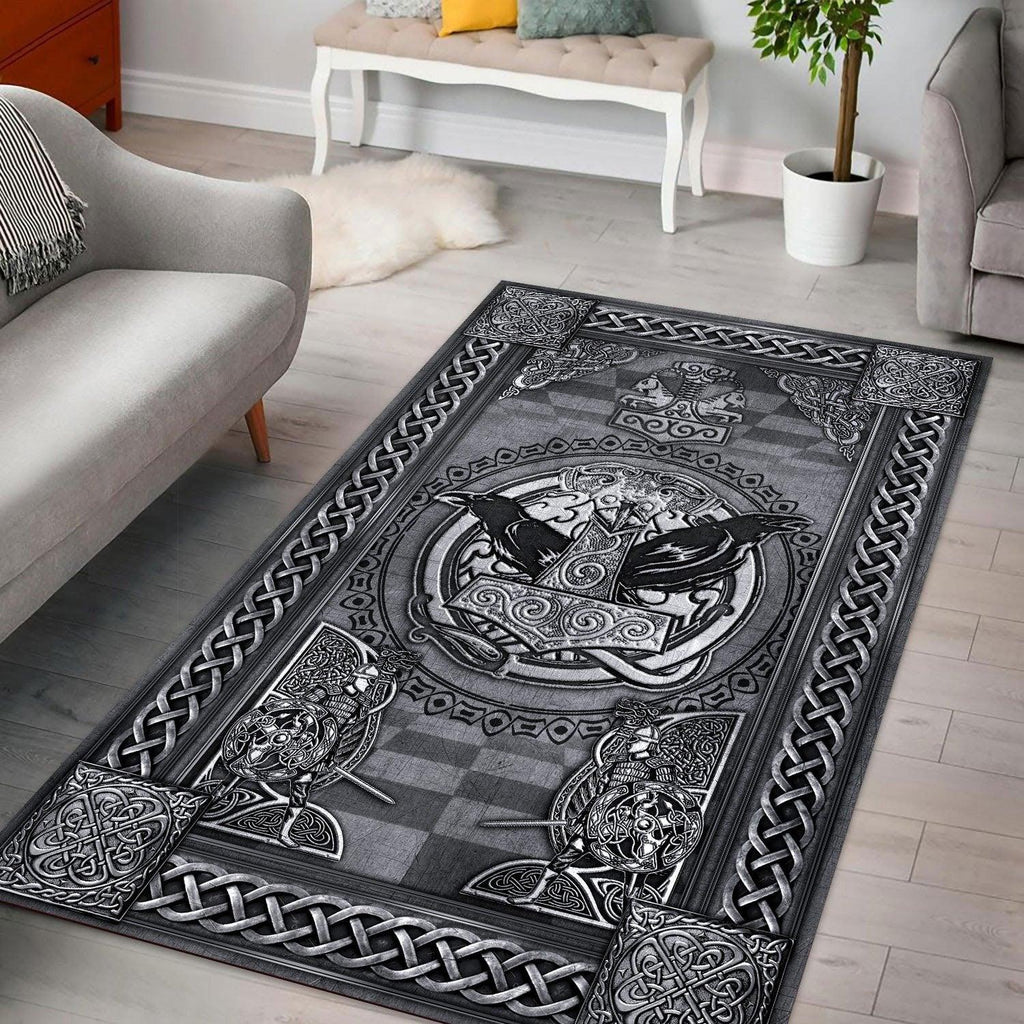 Hammer Symbol Viking Rug - DucG