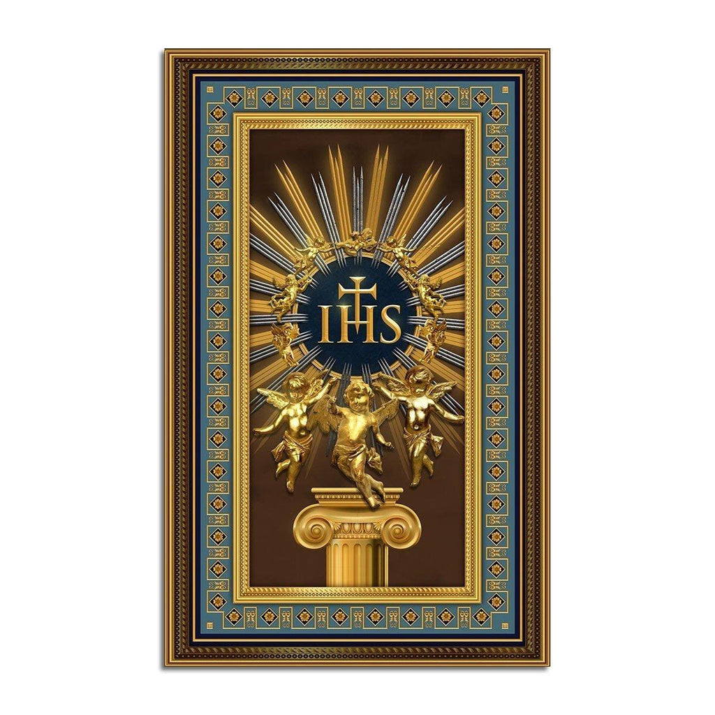 IHS Jesus Christ Christogram Rug - DucG