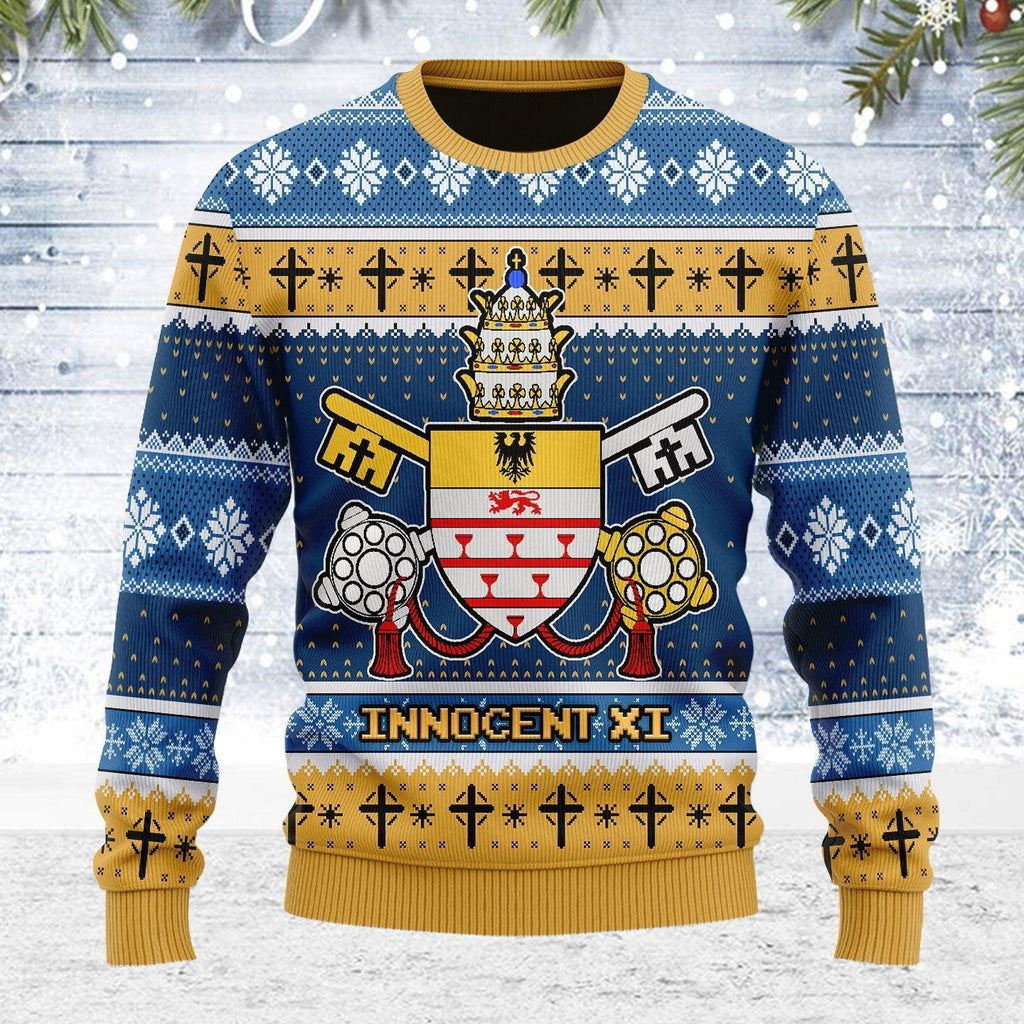 Innocent XI Coat Of Arms Ugly Christmas Sweater - DucG