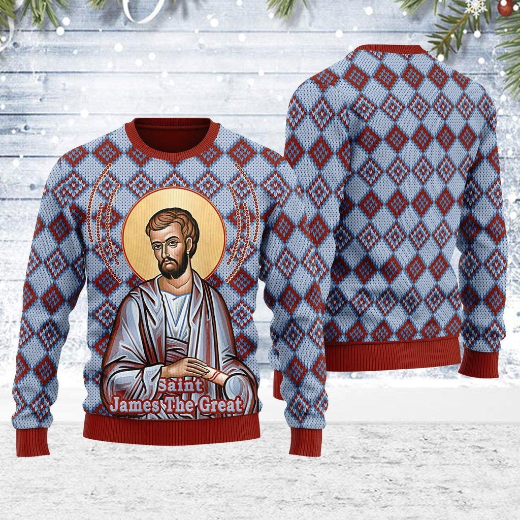 James the Great Ugly Christmas Sweater - DucG