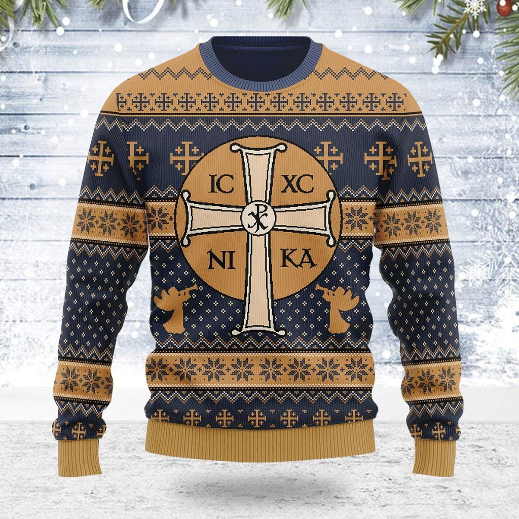 Jesus IC XC Ugly Christmas Sweater - DucG