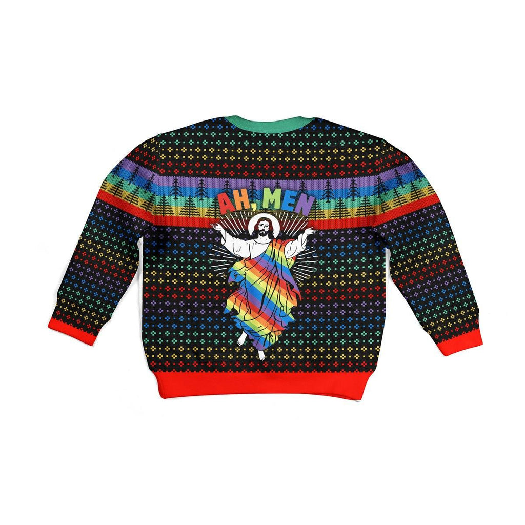 Jesus LGBT Kid Christmas Sweater - DucG