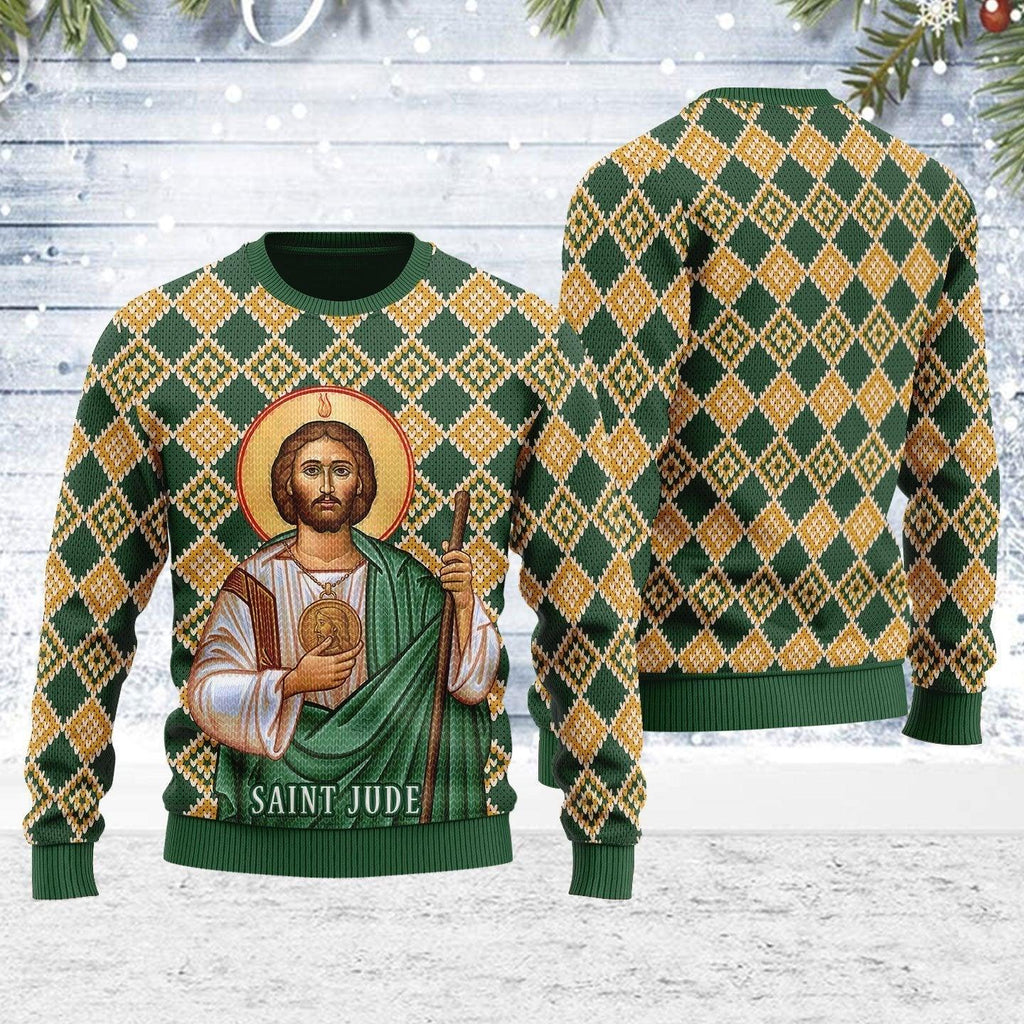 Jude the Apostle Ugly Christmas Sweater - DucG