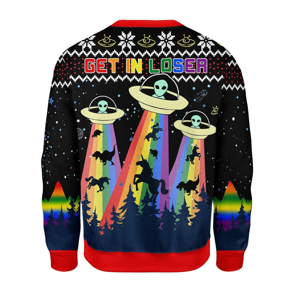 LGBT Alien Christmas Sweater - DucG