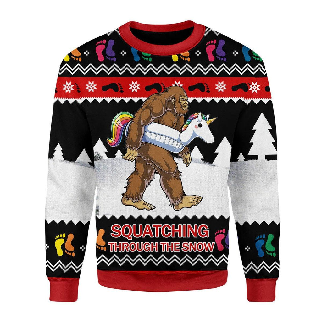 LGBT Bigfoot Christmas Sweater - DucG