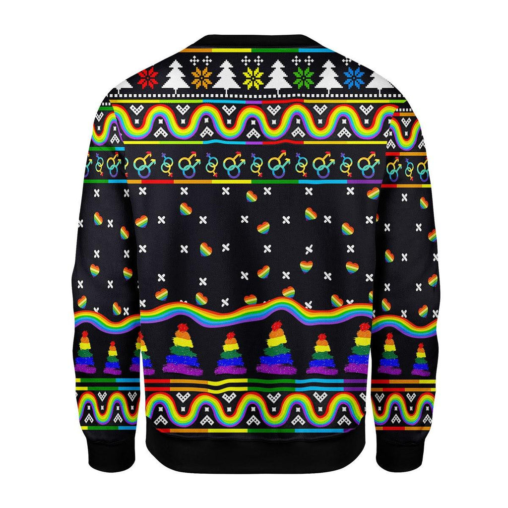 LGBT Painting Christmas Sweater - DucG