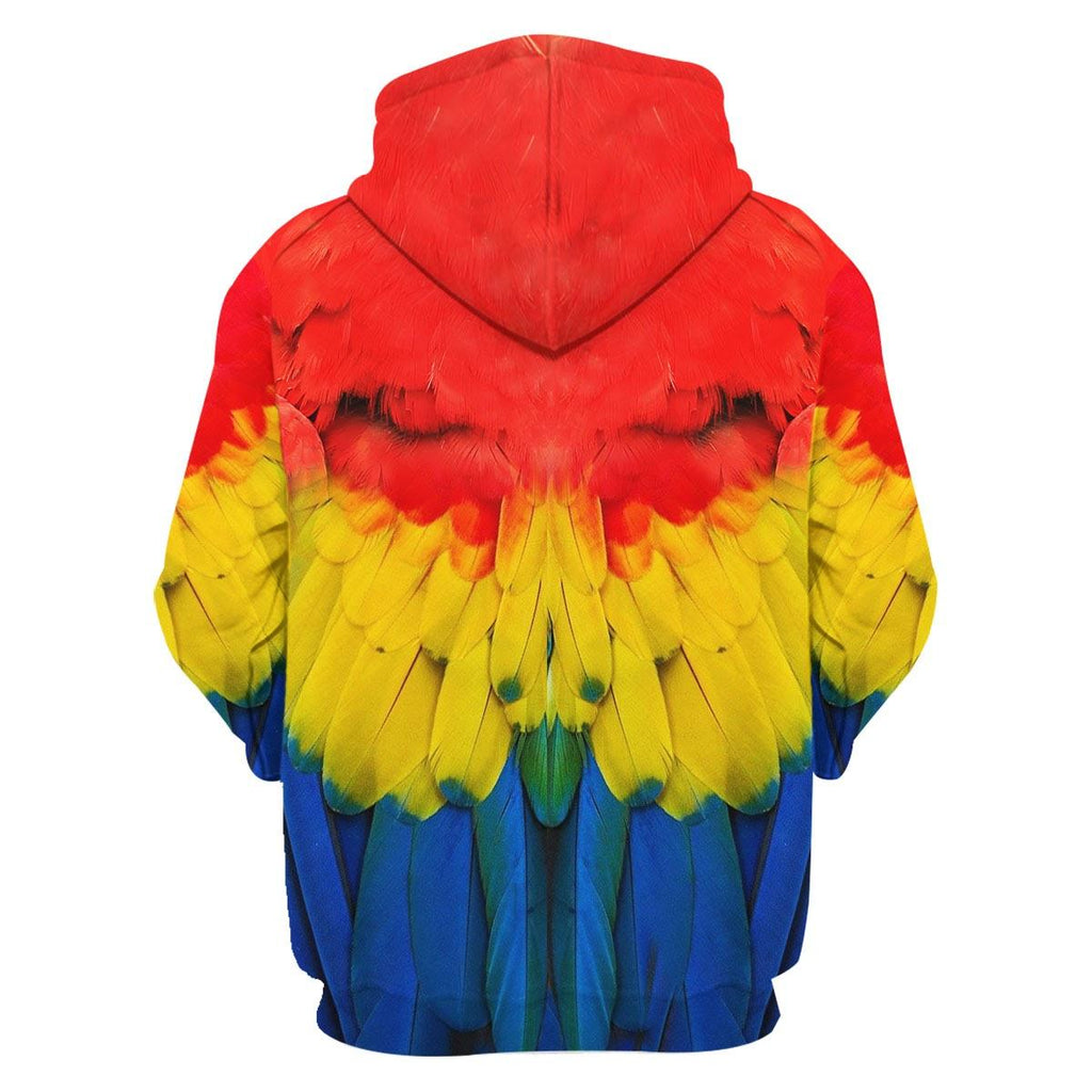 Macaw Parrot Animal Cosplay T-shirt Hoodie Sweatpants Apparel - DucG