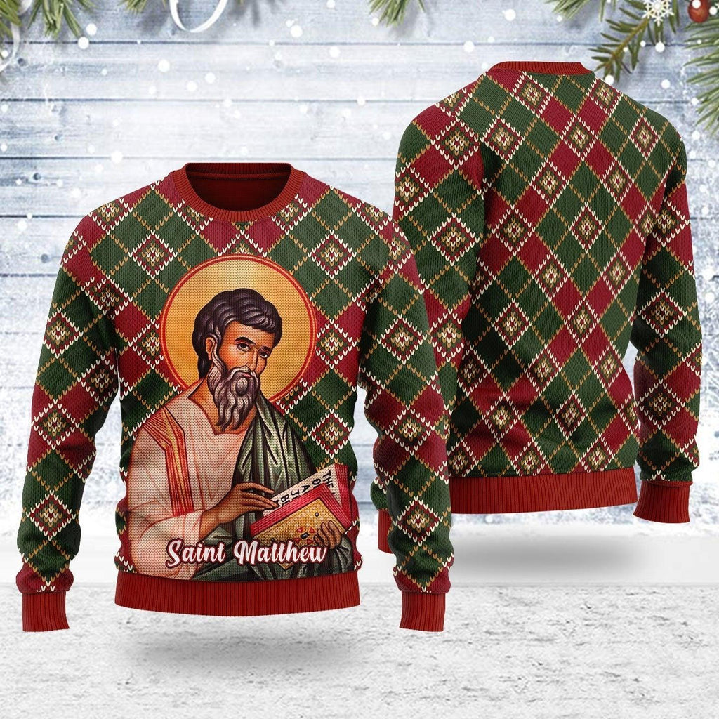 Matthew the Apostle Ugly Christmas Sweater - DucG