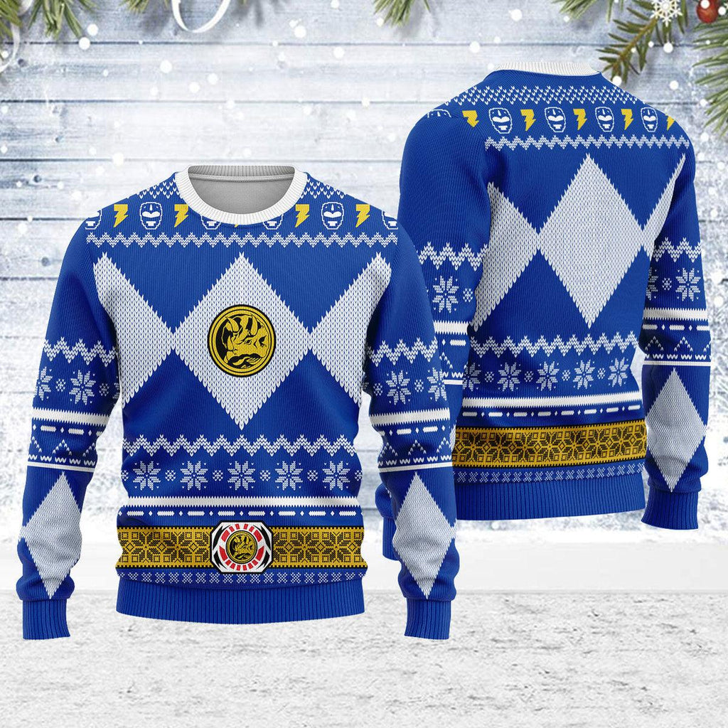 Power Rangers Christmas Wool Sweater Gearhomie